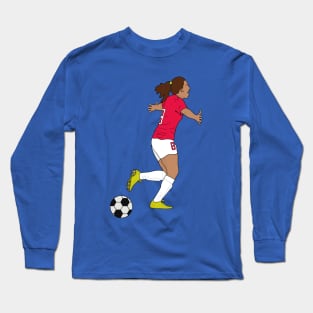 Soccer Football Girl Long Sleeve T-Shirt